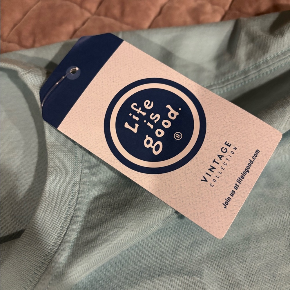 Life Is Good Light Blue Canoe Adventure Tee - Picture 5 of 5